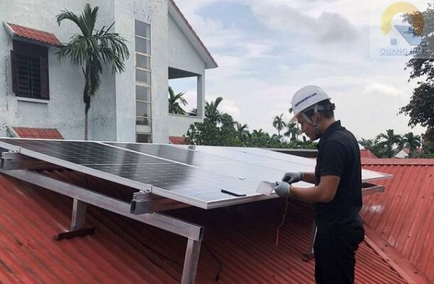 lắp điện năng lượng mặt trời 6 kwư tại Hải Phòng