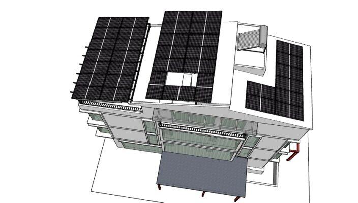 Lắp điện mặt trời chống nóng làm mát mái nhà tại Hải Dương