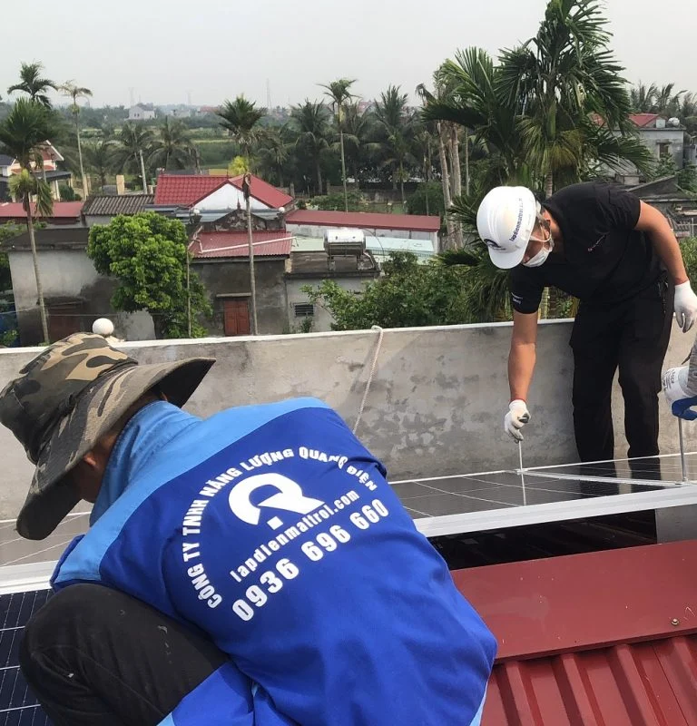 Lắp điện mặt trời tại Thái Bình