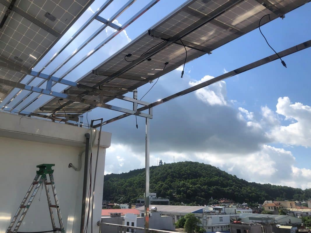 Lắp điện mặt trời cho nhà kinh doanh quán cà phê tại Kiến An Hải Phòng