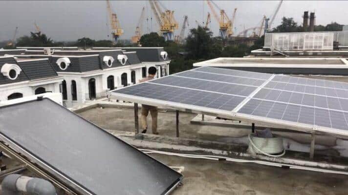lắp điện mặt trời tại Hồng Bàng Hải Phòng kđt Vinhome