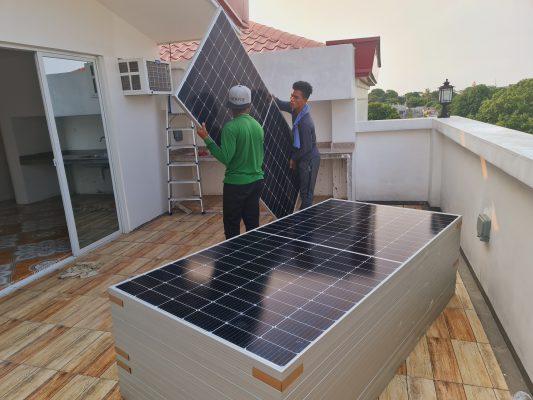 Lắp điện mặt trời tại Kiến Xương Thái Bình