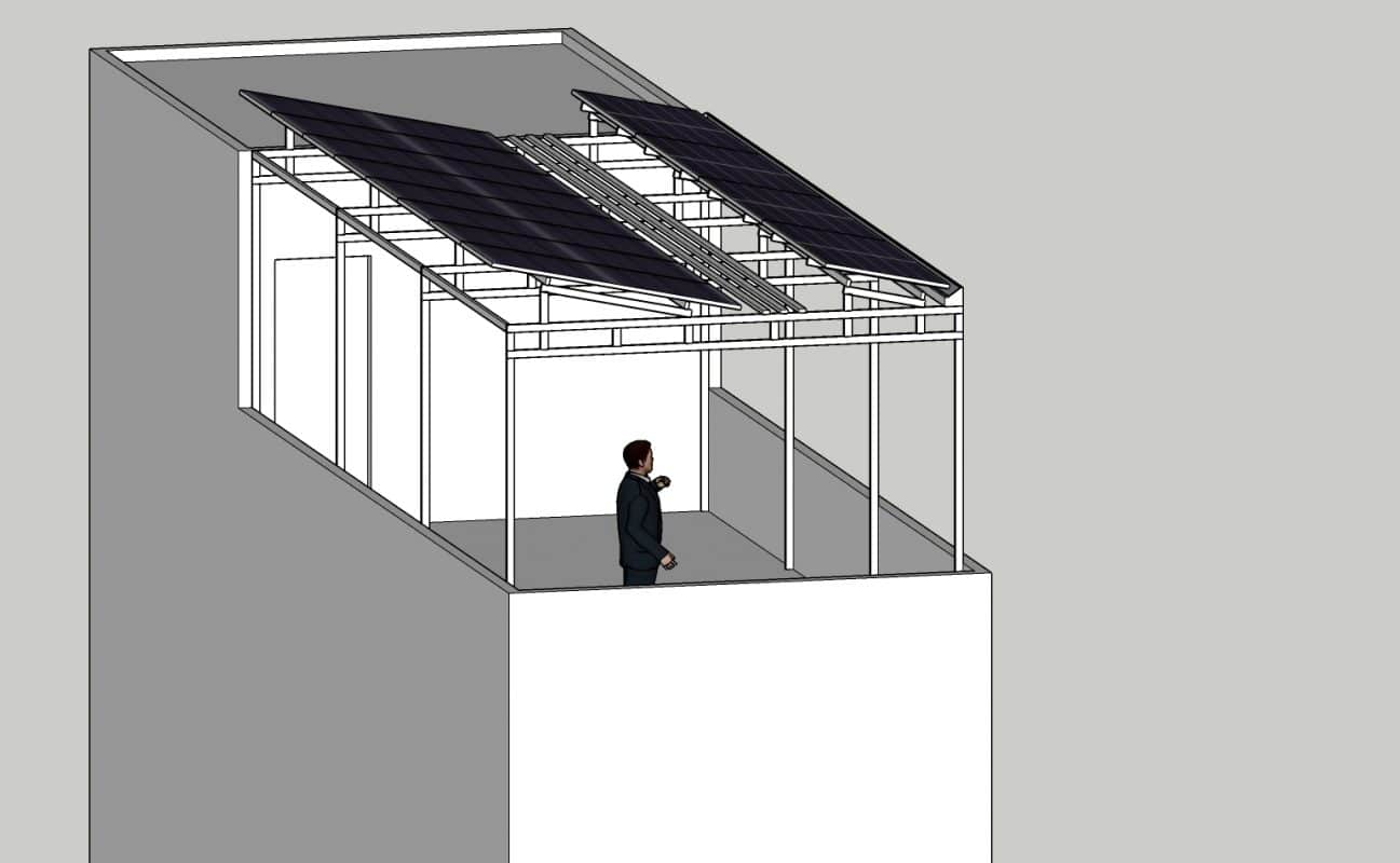 Thiết kế hệ thống điện mặt trời cho nhà kinh doanh quán cà phê