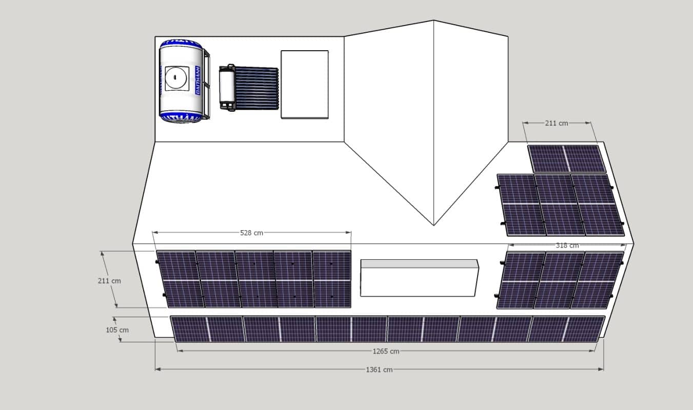 Thiết kế hệ thống điện mặt trời 8kw