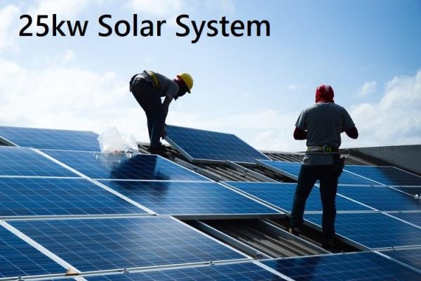 Giá lắp đặt hệ thống điện mặt trời 25kw hòa lưới