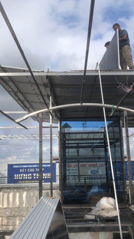 Lắp đặt hệ thống điện mặt trời 12kw lưu trữ 10 kwh tại Hồng Thái An Dương Hải Phòng