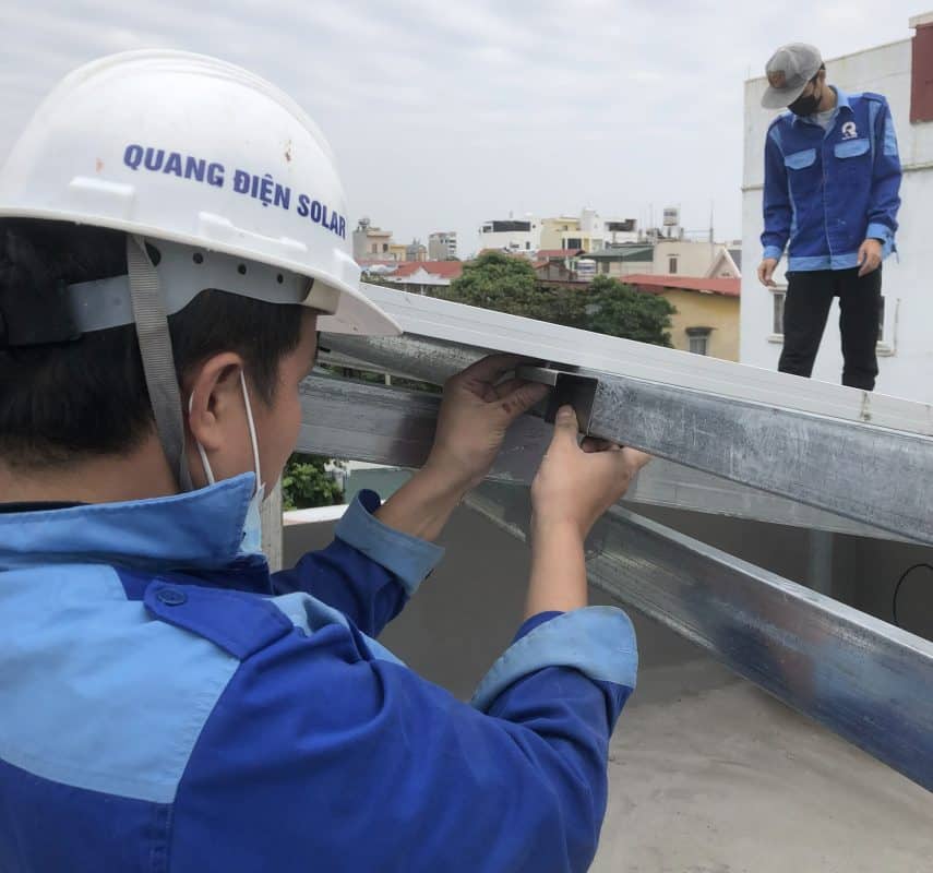 Thi công lắp điện năng lượng mặt trời tại Hà Nội