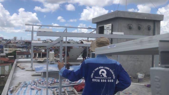 Lắp đặt hệ thống điện mặt trời 10 kw lưu trữ cao cấp Deye tại Hải Phòng