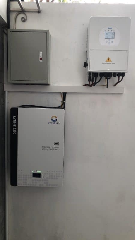 Hệ thống điện mặt trời hòa lưới có lưu trữ tại Yên Dũng Bắc Giang