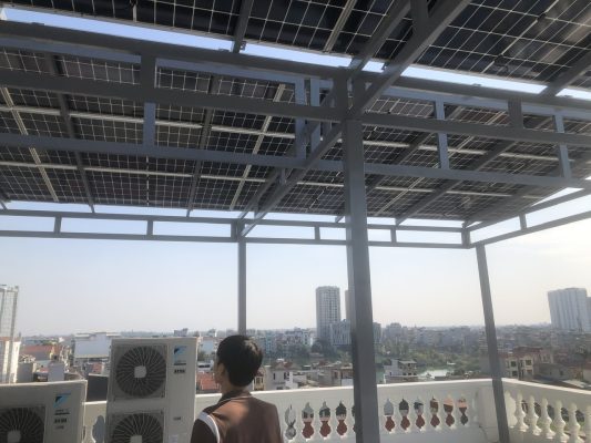 Giàn pin năng lượng mặt trời 30kw tại Hà Nội