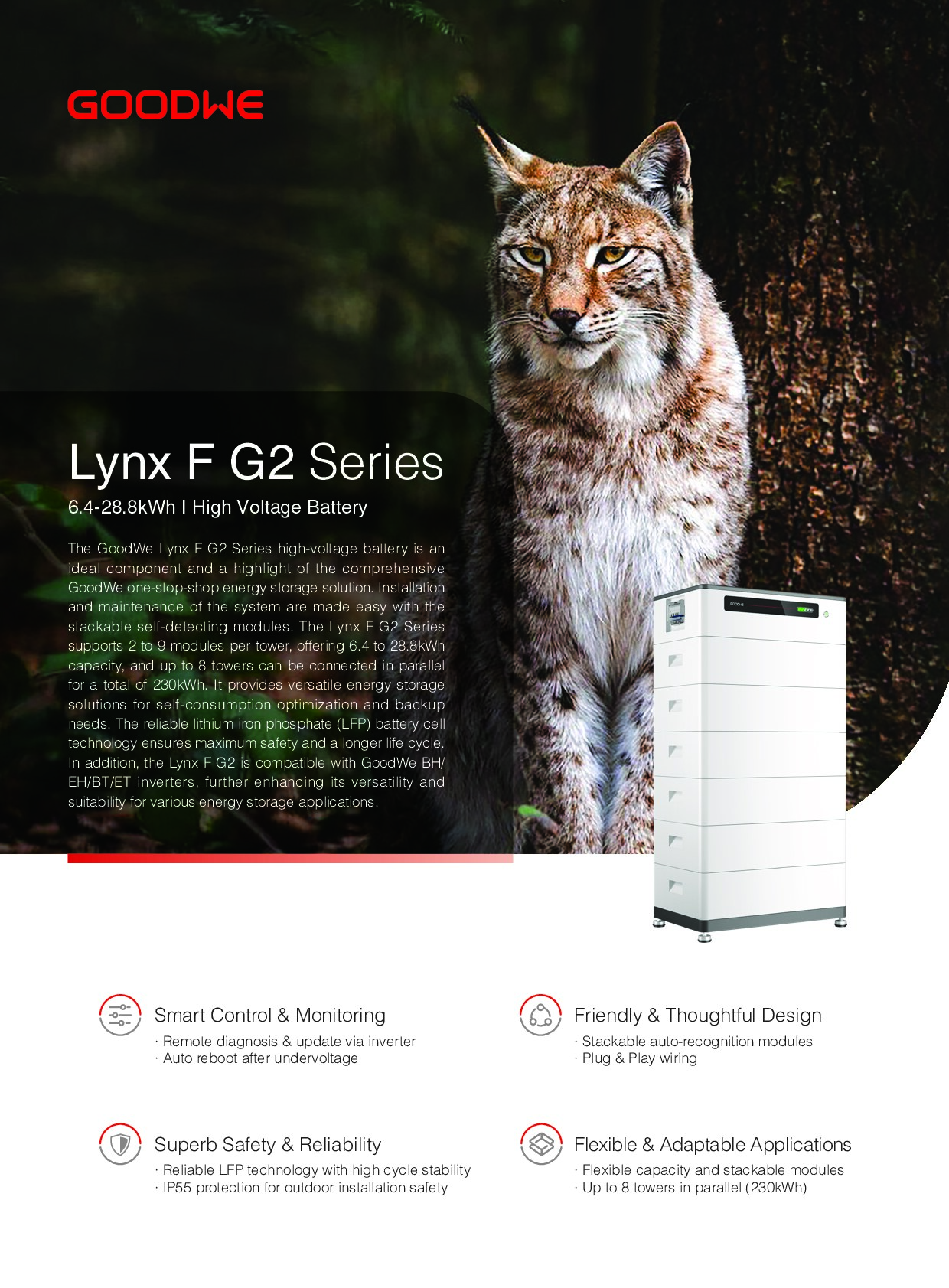 Pin Lưu Trữ GoodWe 112.6kWh Áp Cao (GW112.6-BAT-AC-G10) - hinh anh san pham GoodWe - Quang Dien Energy